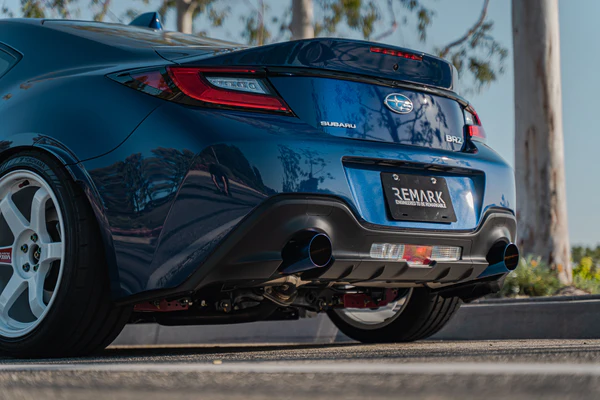remark boso edition axleback muffler delete set – subaru brz/toyota gr86 (stainless tips)