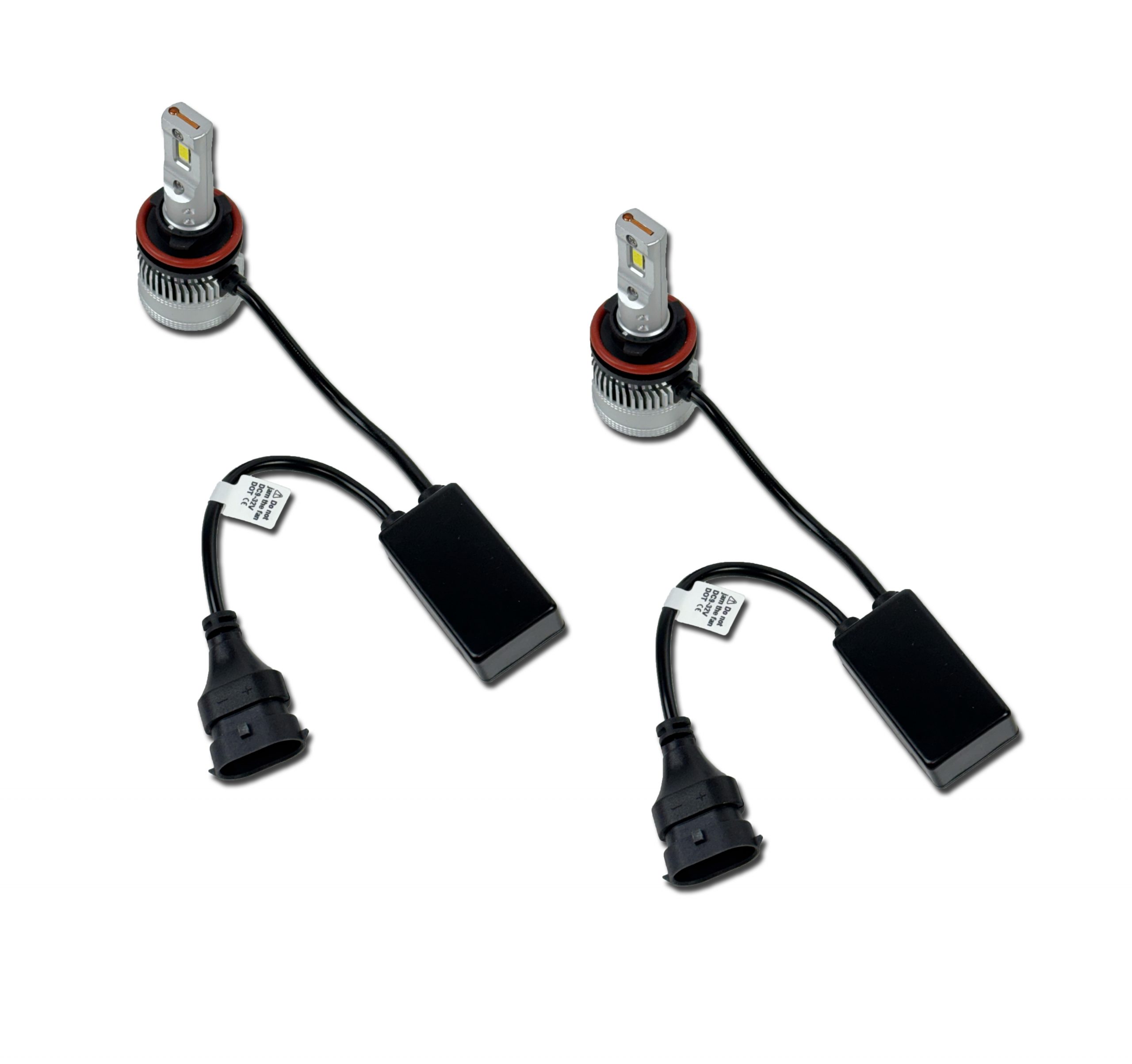 “enzo” 2x h11 h8 h9 h16 canbus led headlight bulbs hid conversion kit 10400lm 6500k