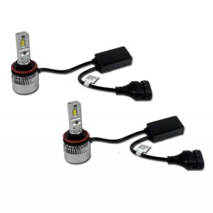 “enzo” 2x h11 h8 h9 h16 canbus led headlight bulbs hid conversion kit 10400lm 6500k