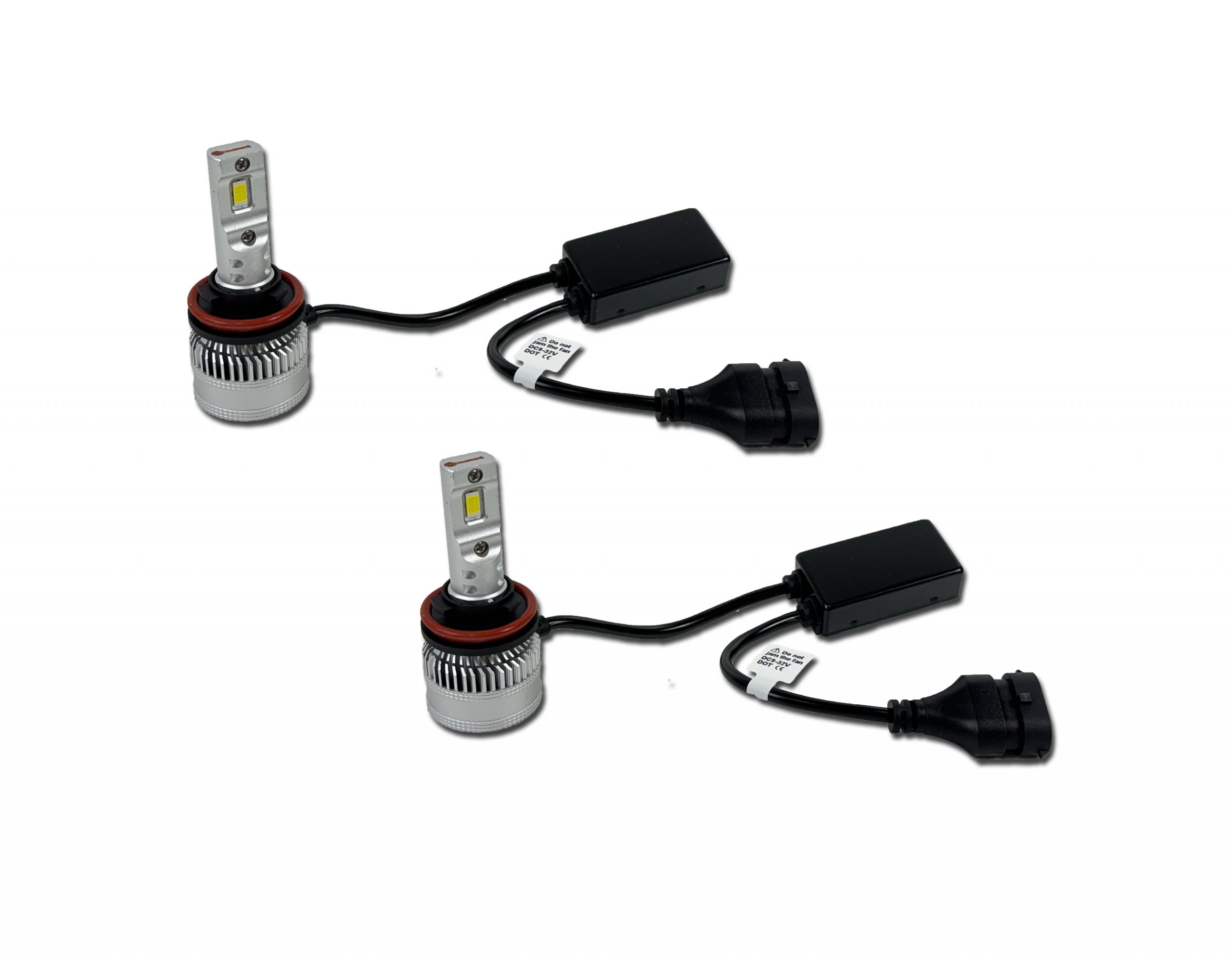 “enzo” 2x h11 h8 h9 h16 canbus led headlight bulbs hid conversion kit 10400lm 6500k