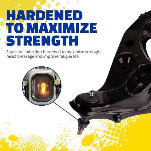 suspension control arm and ball joint assembly moog chassis rk623795