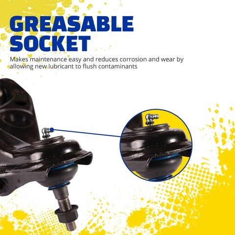 suspension control arm and ball joint assembly moog chassis rk623794