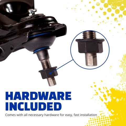 suspension control arm and ball joint assembly moog chassis rk623915