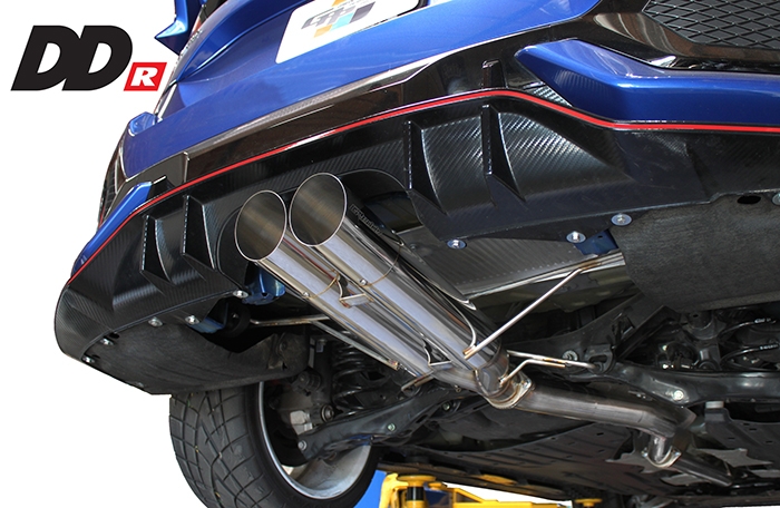 greddy dd r catback exhaust – honda civic fk8 type r (resonated)