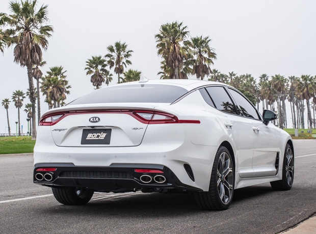 borla s type cat back exhaust – kia stinger v6 2018 2021