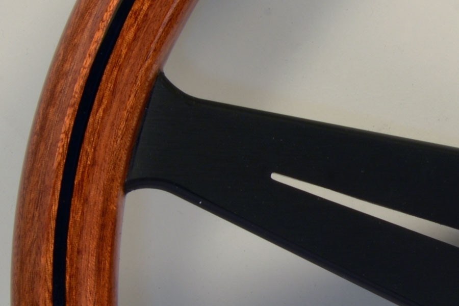 nardi deep corn steering wheel – 350mm mahogany wood