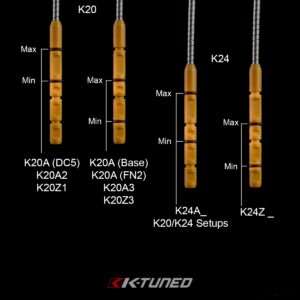 k tuned billet dipstick – honda k24 (black)