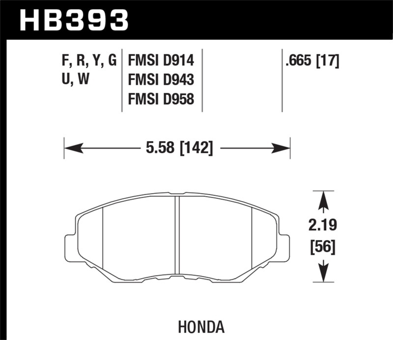 hawk hps 5.0 front brake pads – honda civic fk4 fk7