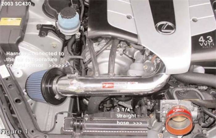 injen cold air intake – lexus ls430 sc430 gs430 uzs186 (black)