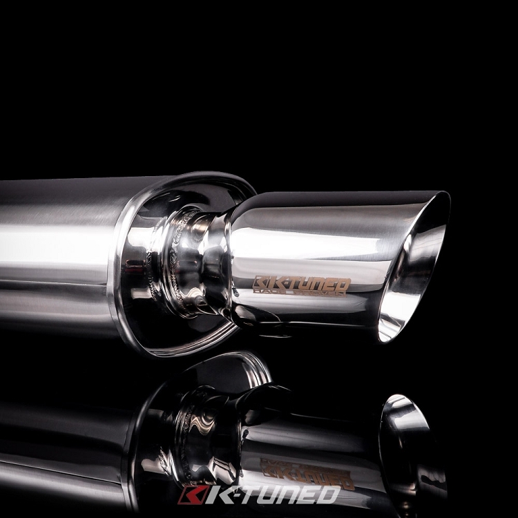 k tuned universal muffler – 3″ inlet (long)