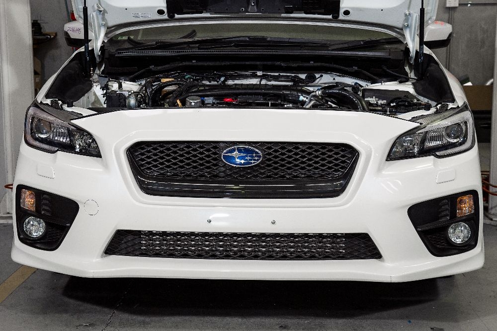 process west front mount intercooler kit – subaru wrx va (silver)
