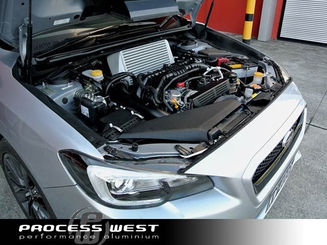 process west verticooler kit – subaru wrx va (black)