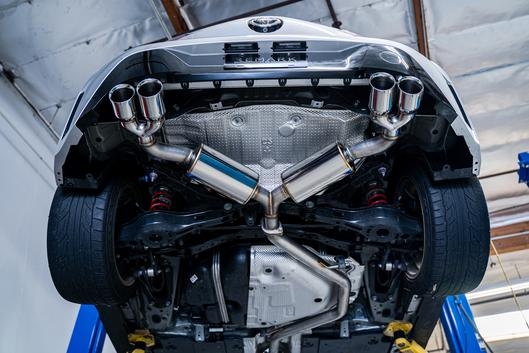 remark cat back exhaust – toyota corolla hatch e210 (quad exit, stainless tips)