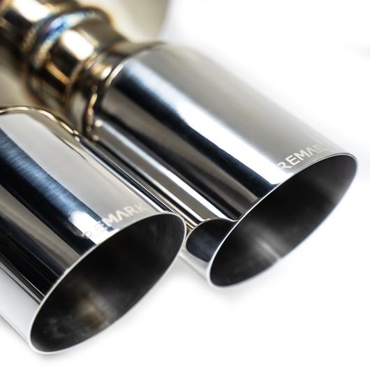 remark 4″ quad exit cat back exhaust – subaru wrx/sti va (stainless tips, resonated)
