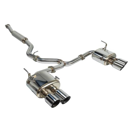 remark 4″ quad exit cat back exhaust – subaru wrx/sti va (stainless tips, resonated)