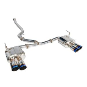 remark 4″ quad exit cat back exhaust – subaru wrx/sti va (burnt tips, non resonated)
