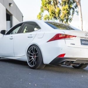 remark axleback muffler delete set – lexus is 2017 2020/rc350 (double wall burnt tips)