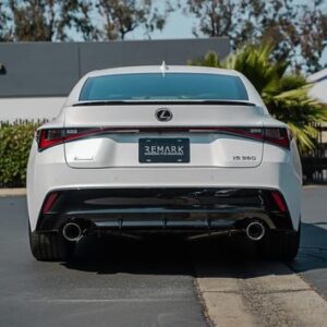 remark axleback muffler delete set – lexus is 2021+ (single wall stainless tips)