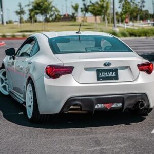 remark boso single exit axleback muffler delete – subaru brz/toyota 86 (stainless tip)