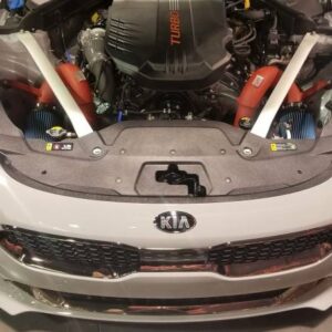 injen short ram intake – kia stinger v6 2018 2022 (wrinkle red)