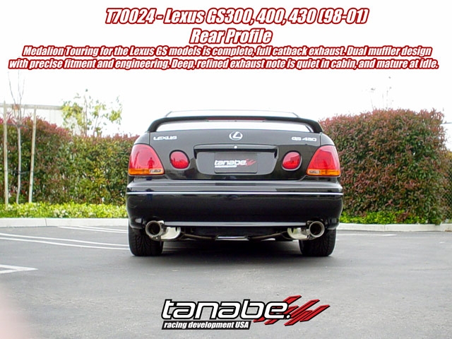 revel medallion touring exhaust – lexus gs300 1998 2005