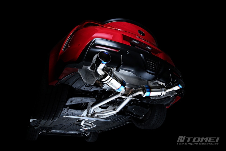 tomei expreme ti cat back titanium exhaust – toyota gr supra (type d)