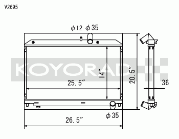 koyo v core race radiator – mazda rx 8 se3p