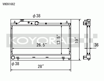 koyo hyper v core race radiator – subaru wrx/sti 2008 2021/liberty gt 2004 2009