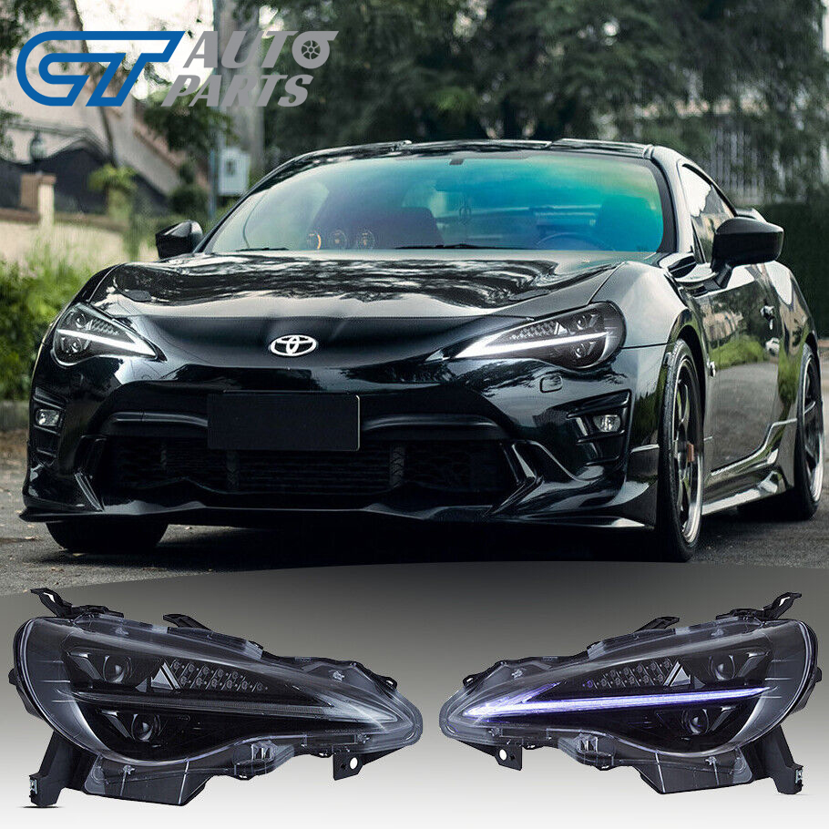 3d full led headlights w/animation for 12 20 subaru brz toyota 86