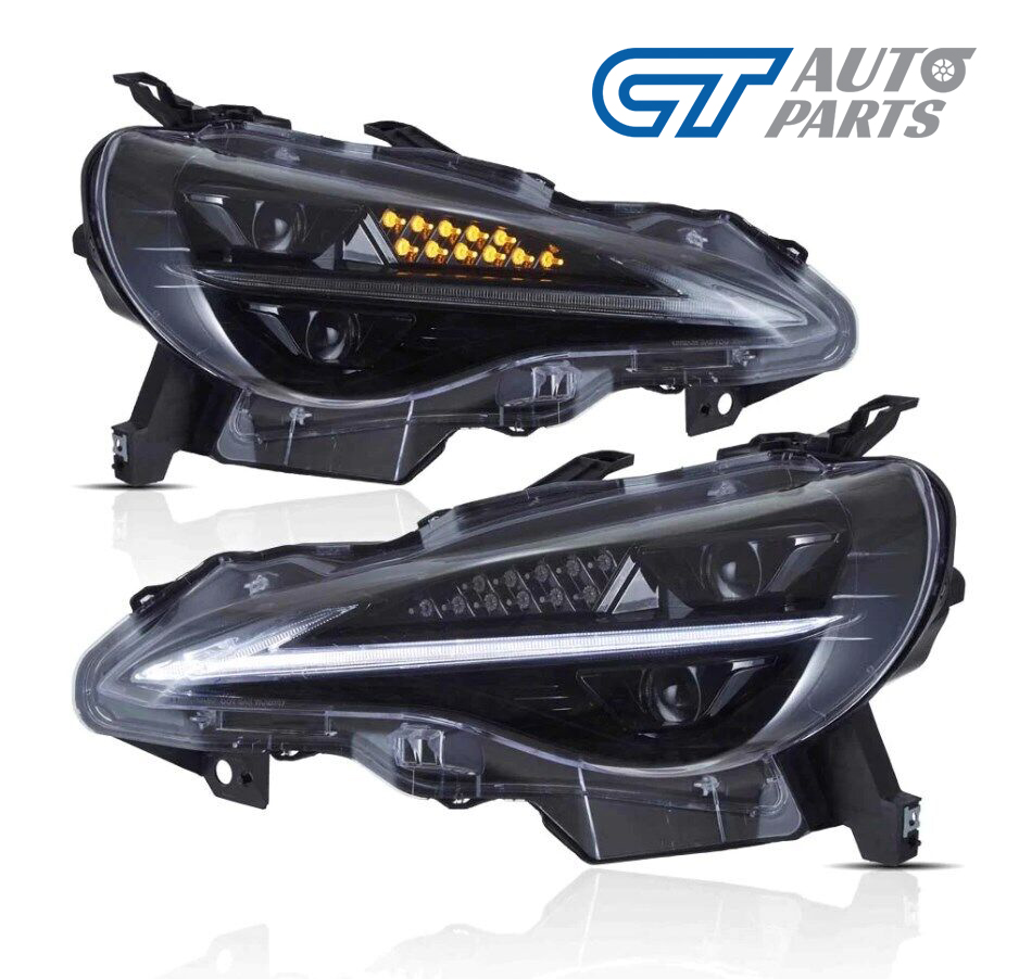 3d full led headlights w/animation for 12 20 subaru brz toyota 86
