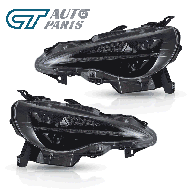 3d full led headlights w/animation for 12 20 subaru brz toyota 86