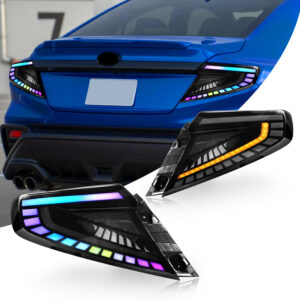 v4 rgb led dynamic taillights for 22 25 subaru wrx vb tail lights