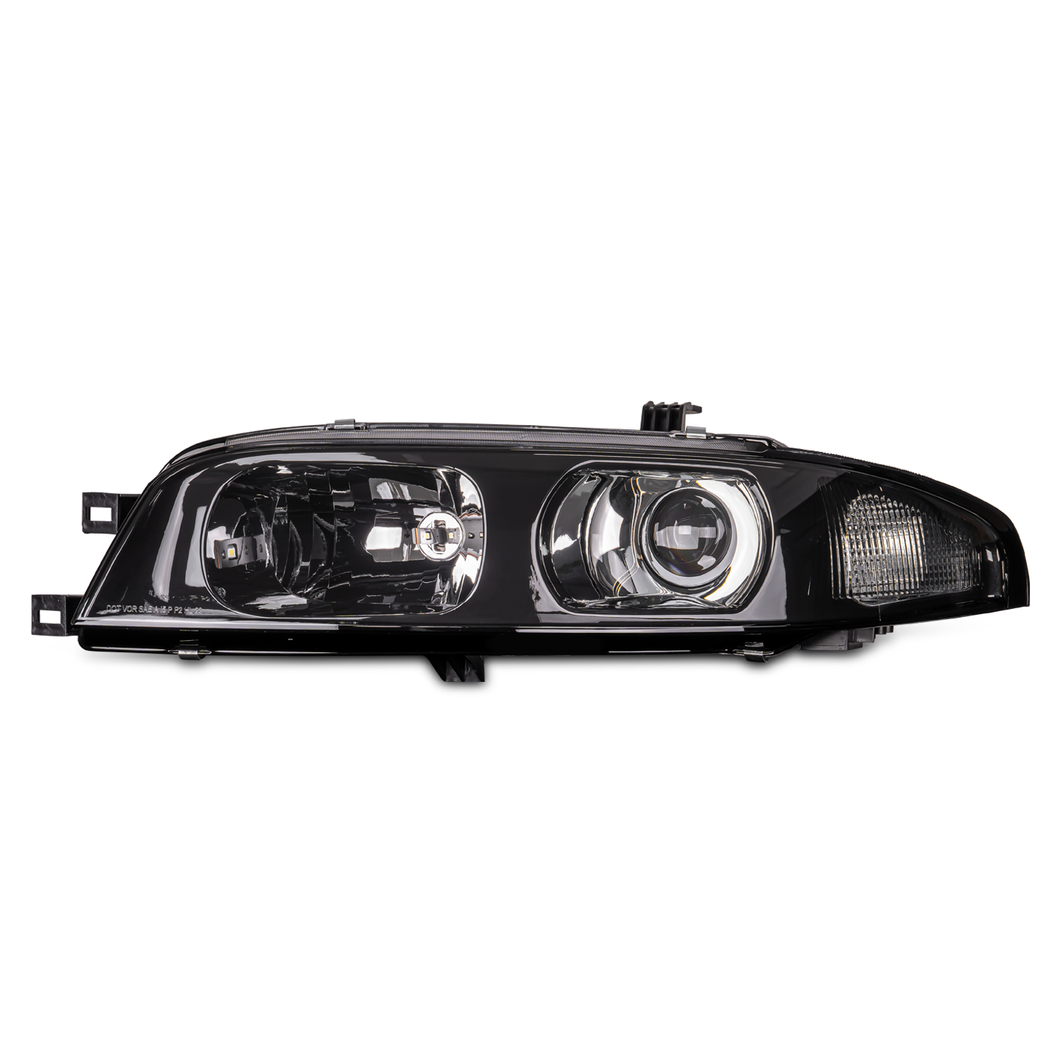jdm black oe projector headlights for nissan skyline r33 gtr gts25 gts series 1&3 head lights