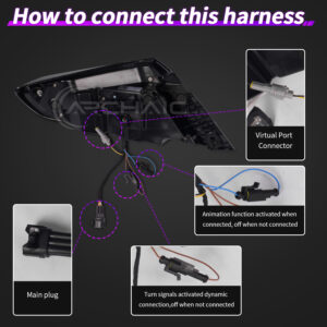v4 rgb led dynamic taillights for 22 25 subaru wrx vb tail lights