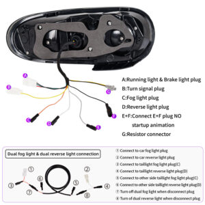 smoke full led sequential indicators tail lights for 05 15 mazda mx5 nc taillights